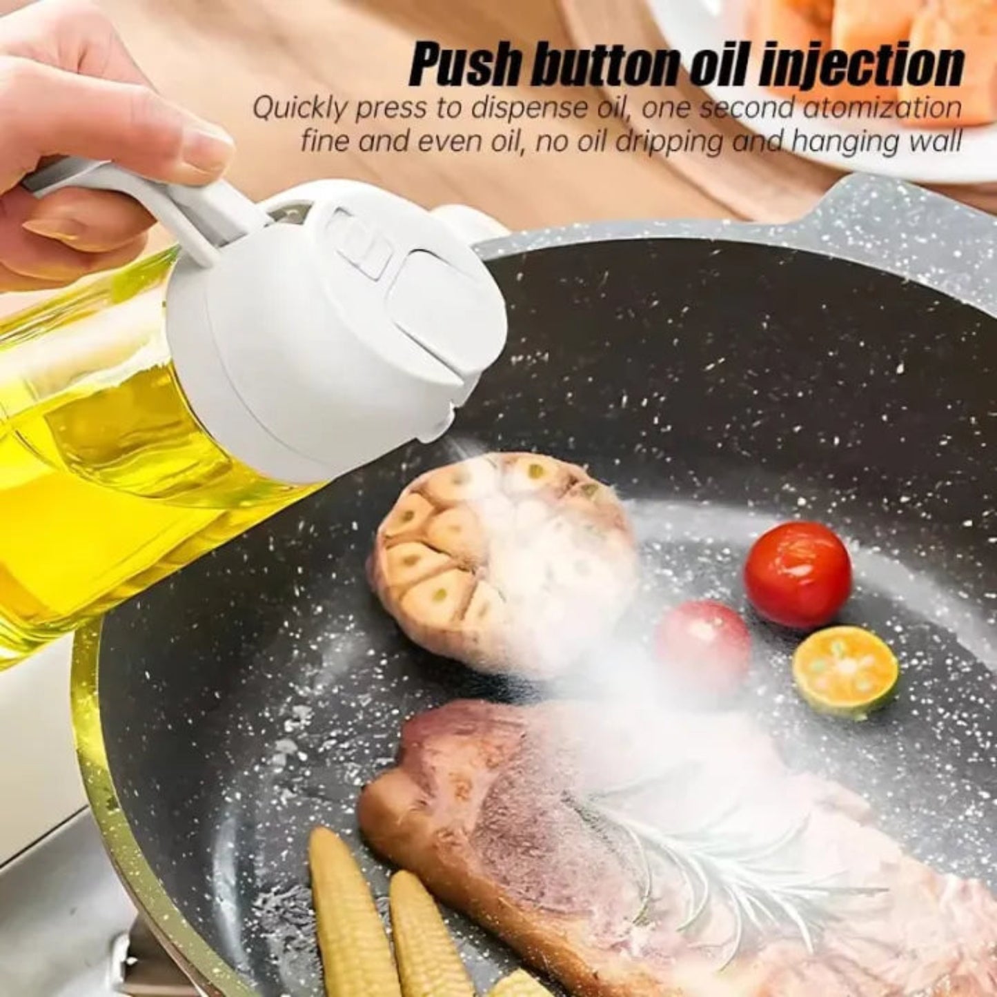 2-in-1 Oil Spray Bottle – Mist & Pour